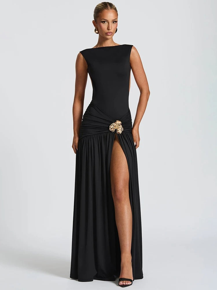 SÉVANATH | Draped Backless Dress