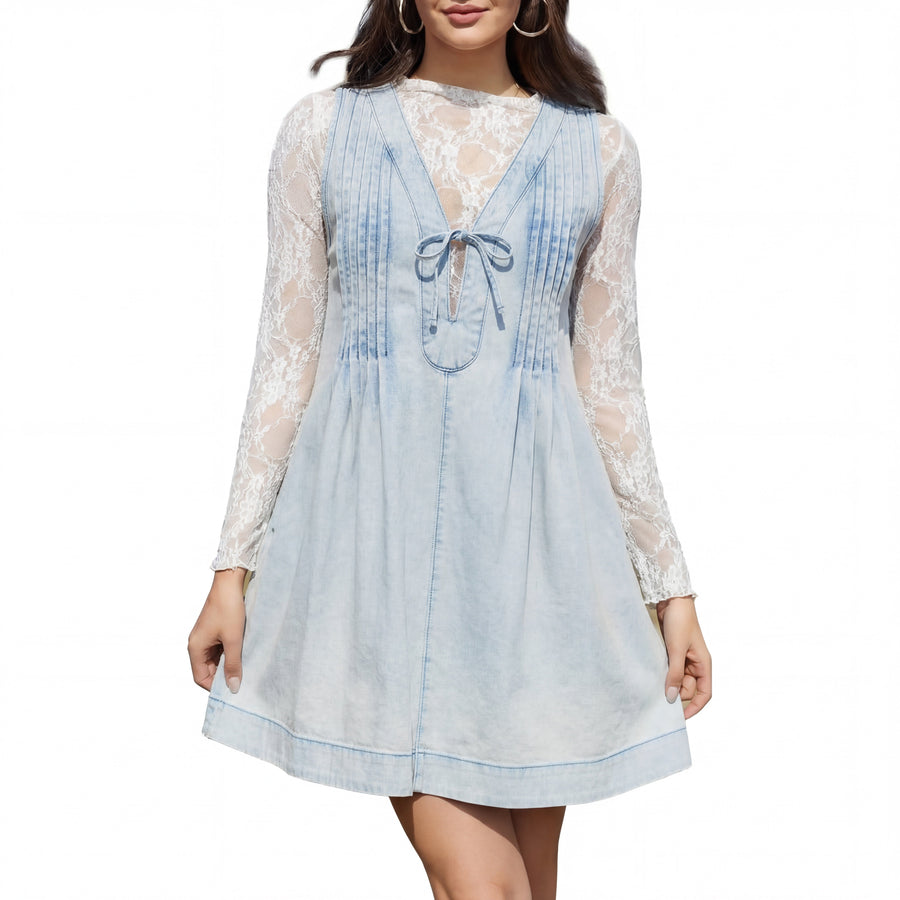 LAURENT - Vintage Inspired Sleeveless V Neck
