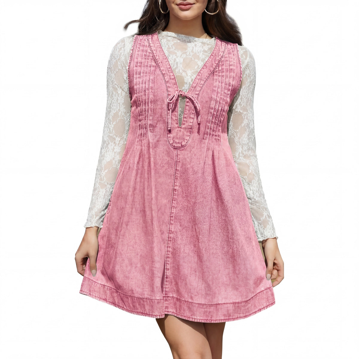 LAURENT - Vintage Inspired Sleeveless V Neck