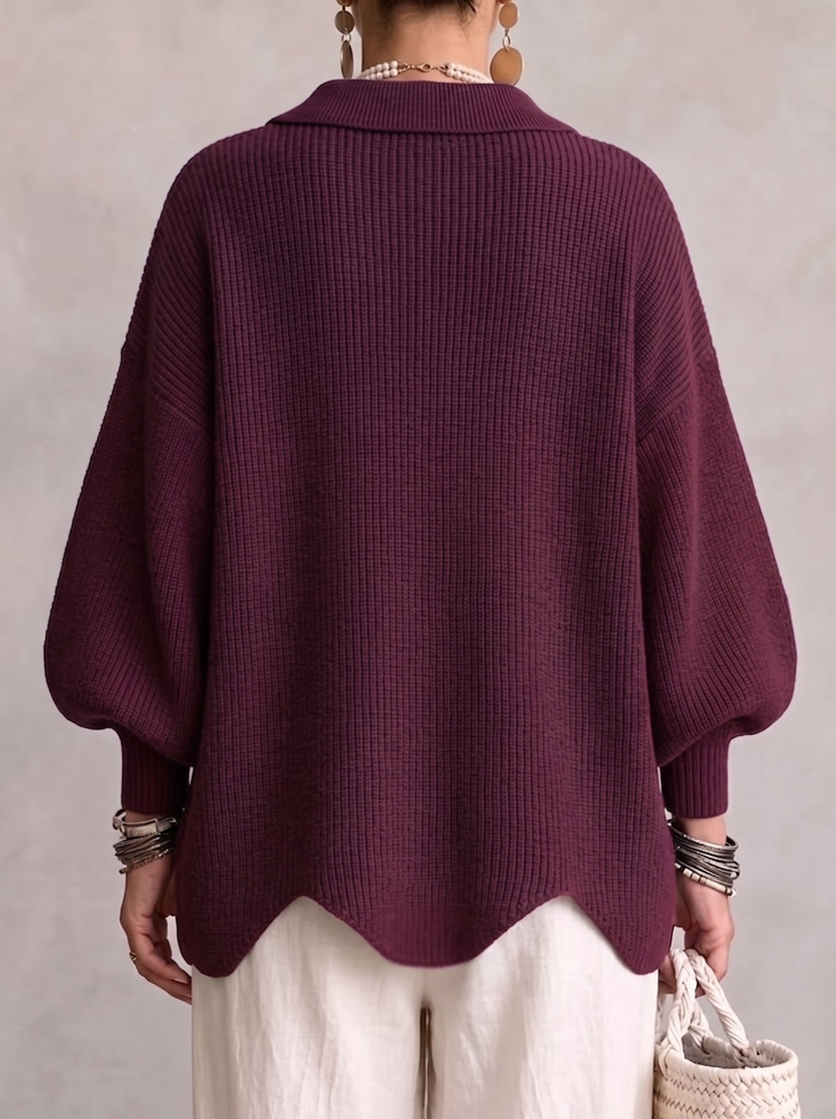 Eleanor Oversized Collared Cardigan