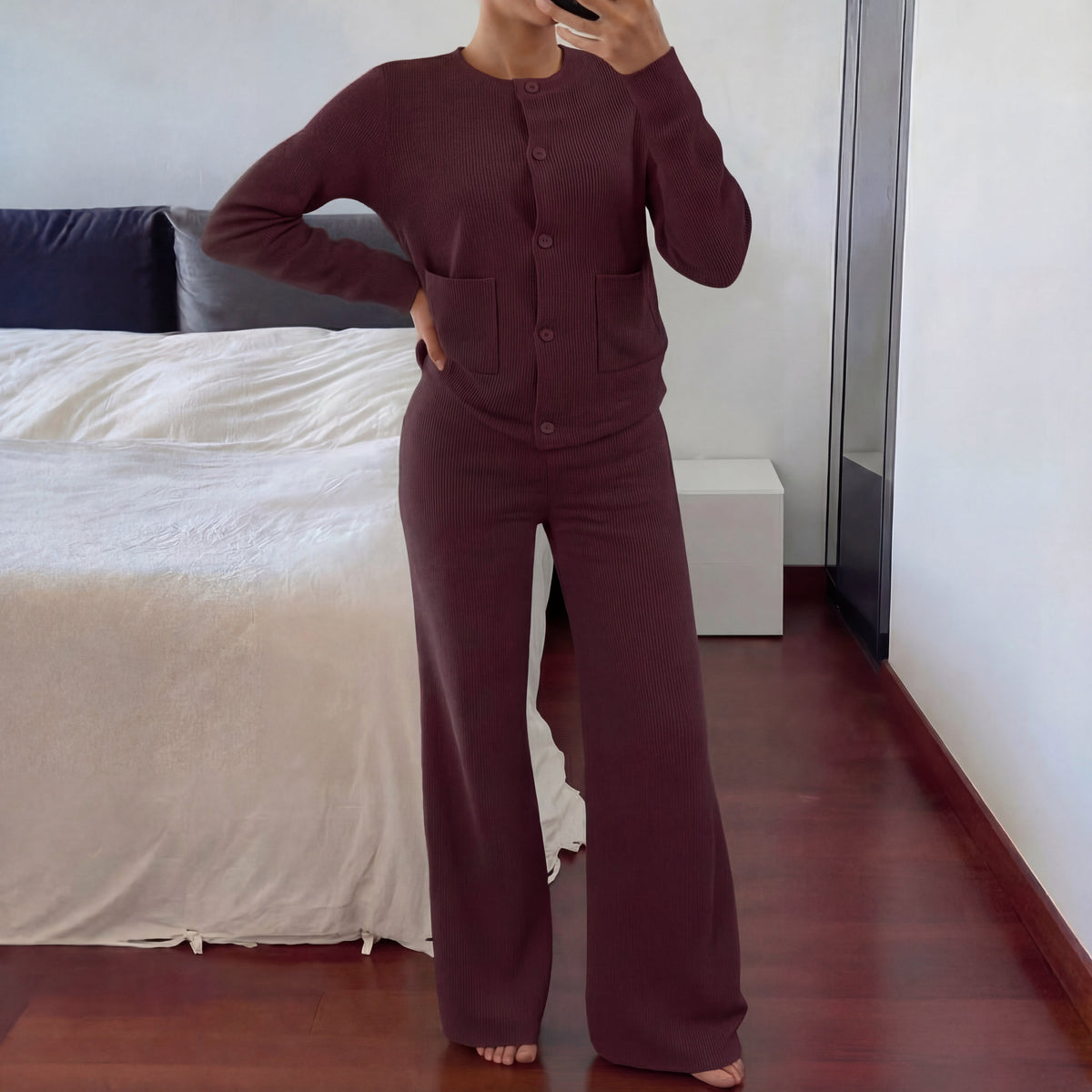 LUCIAT - Cozy Knit Sweater & Wide
