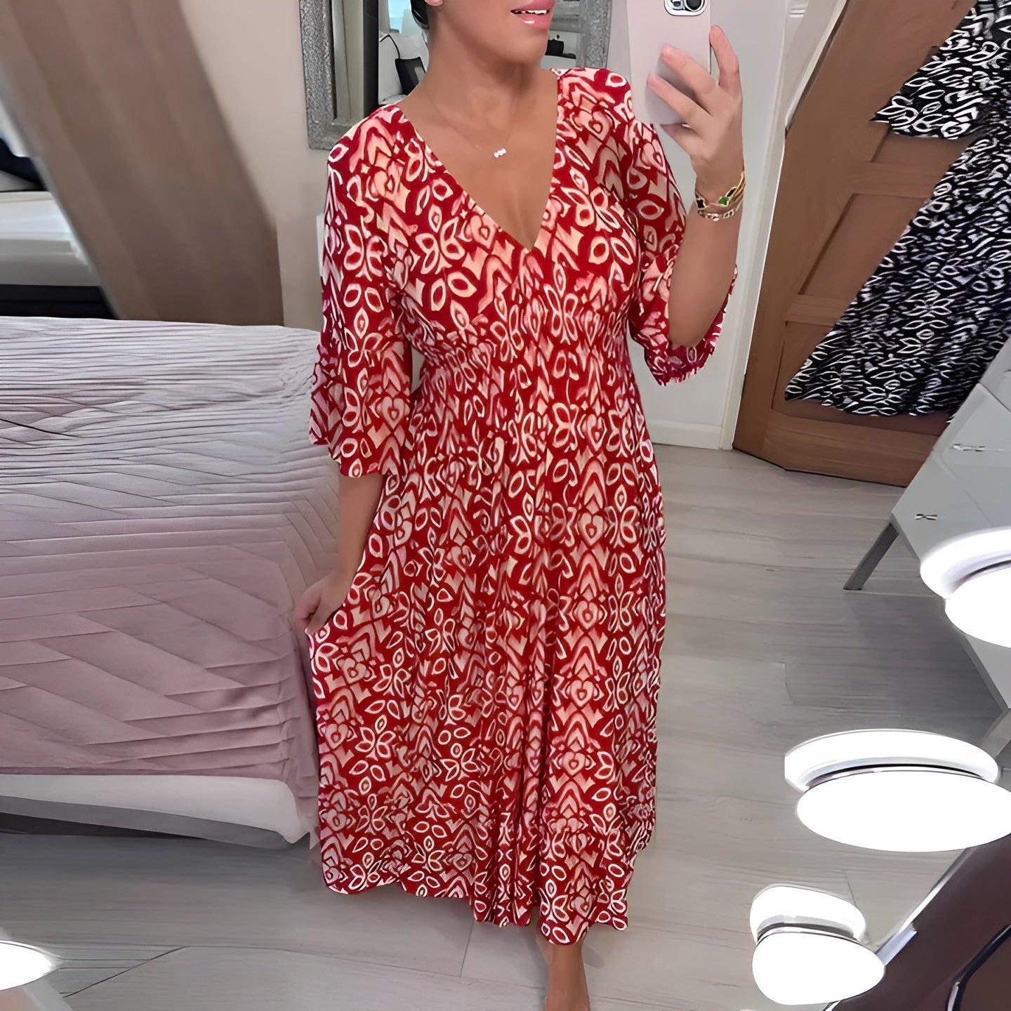 Rechelle | Breathable Floral Maxi Dress