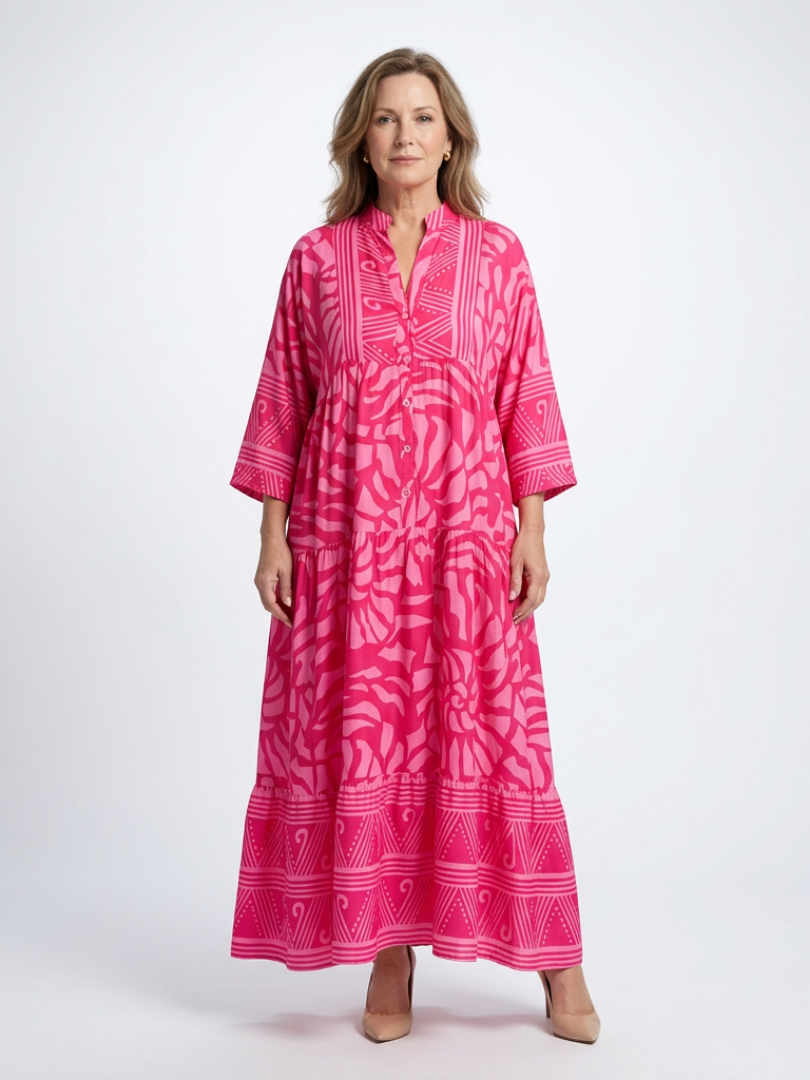 Marielle™ - Button Front Midi Dress
