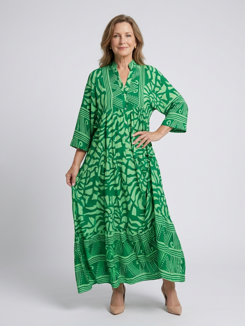 Marielle™ - Button Front Midi Dress