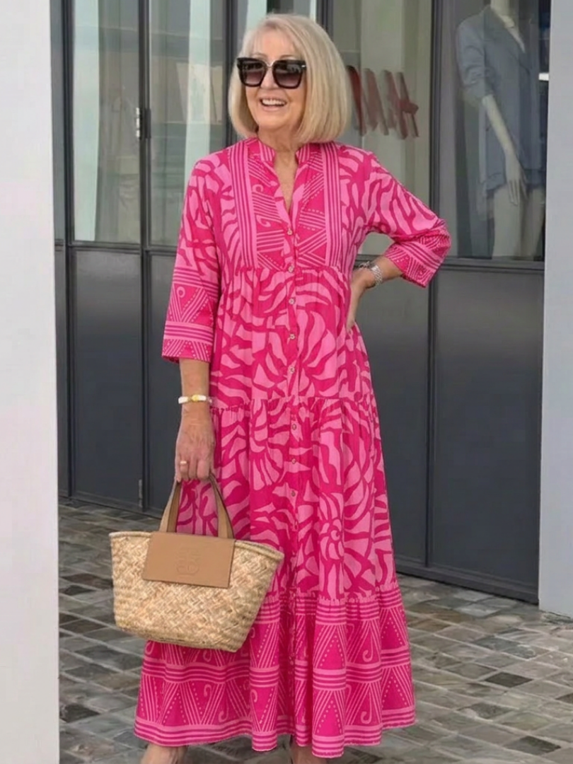Marielle™ - Button Front Midi Dress