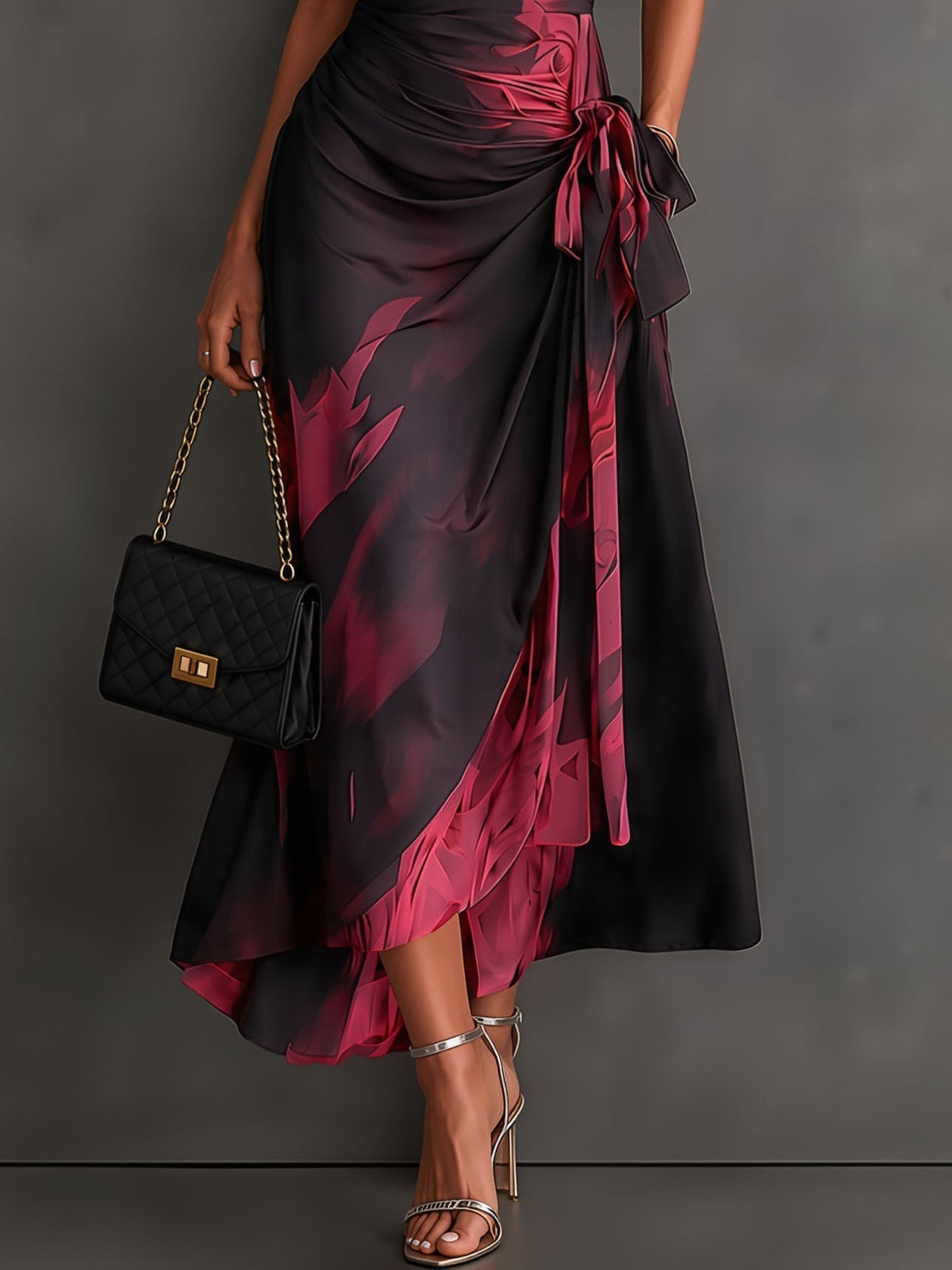 Camille | Elegant Wrap Midi Dress