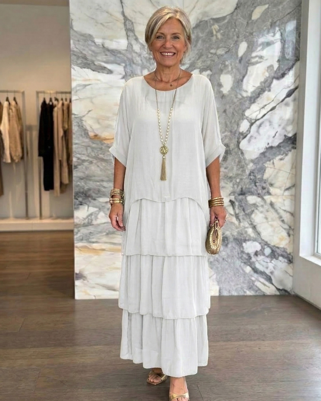 Lara | Elegant Flowing Maxi Dress
