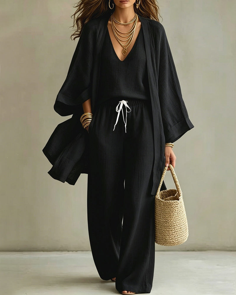 ISOLA | Linen Three-Piece Set