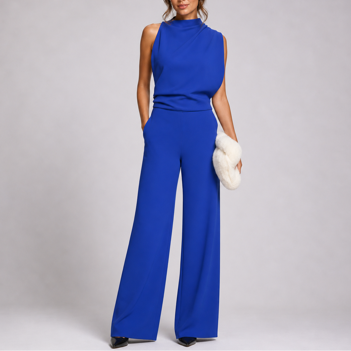 Vera | Sleeveless Jumpsuit with Wide Legs