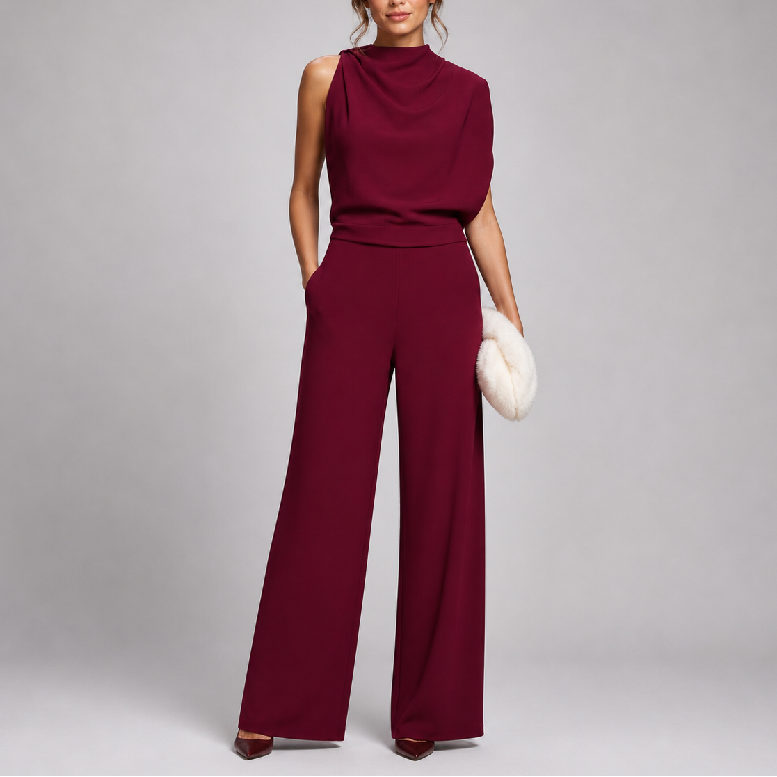 Vera | Sleeveless Jumpsuit with Wide Legs
