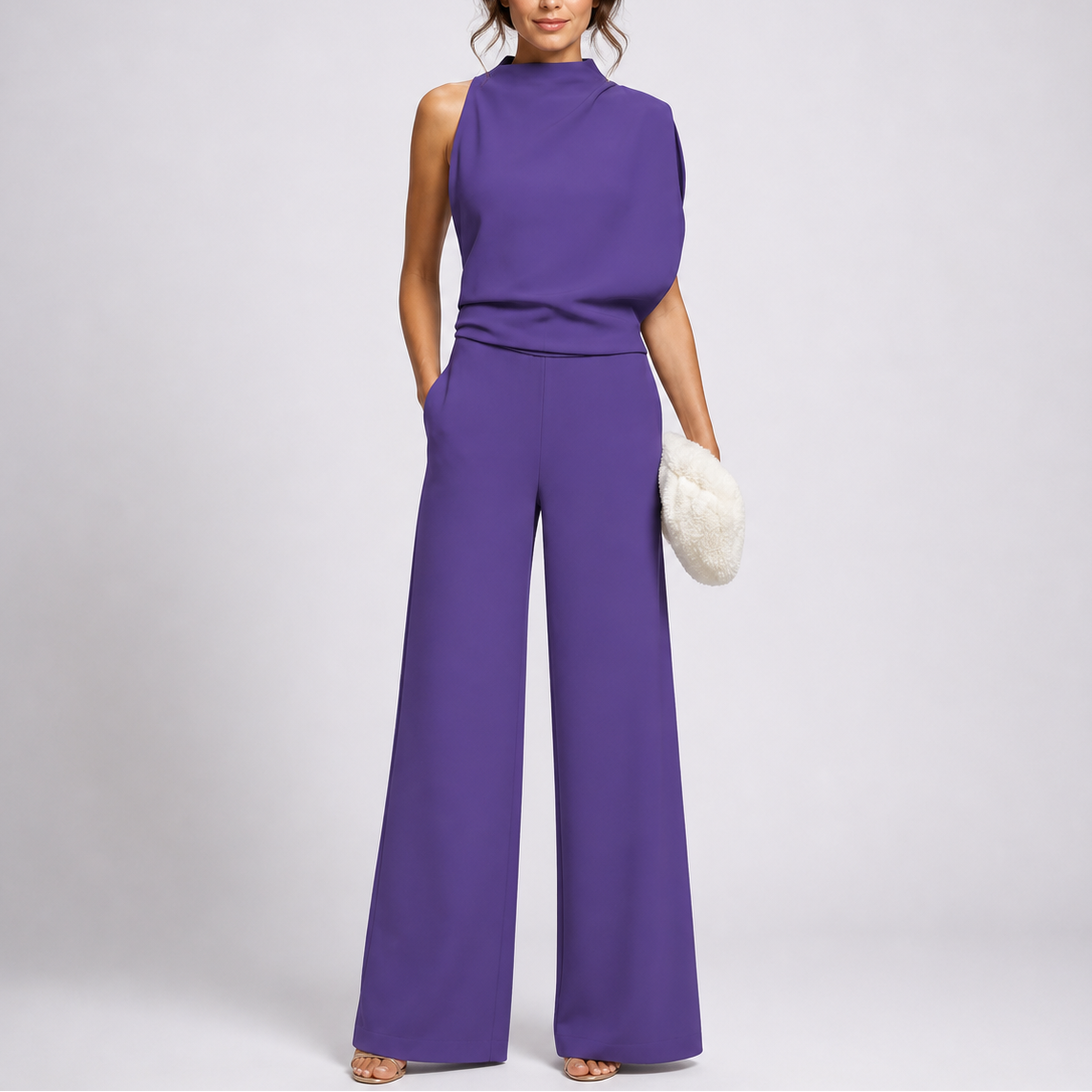 Vera | Sleeveless Jumpsuit with Wide Legs