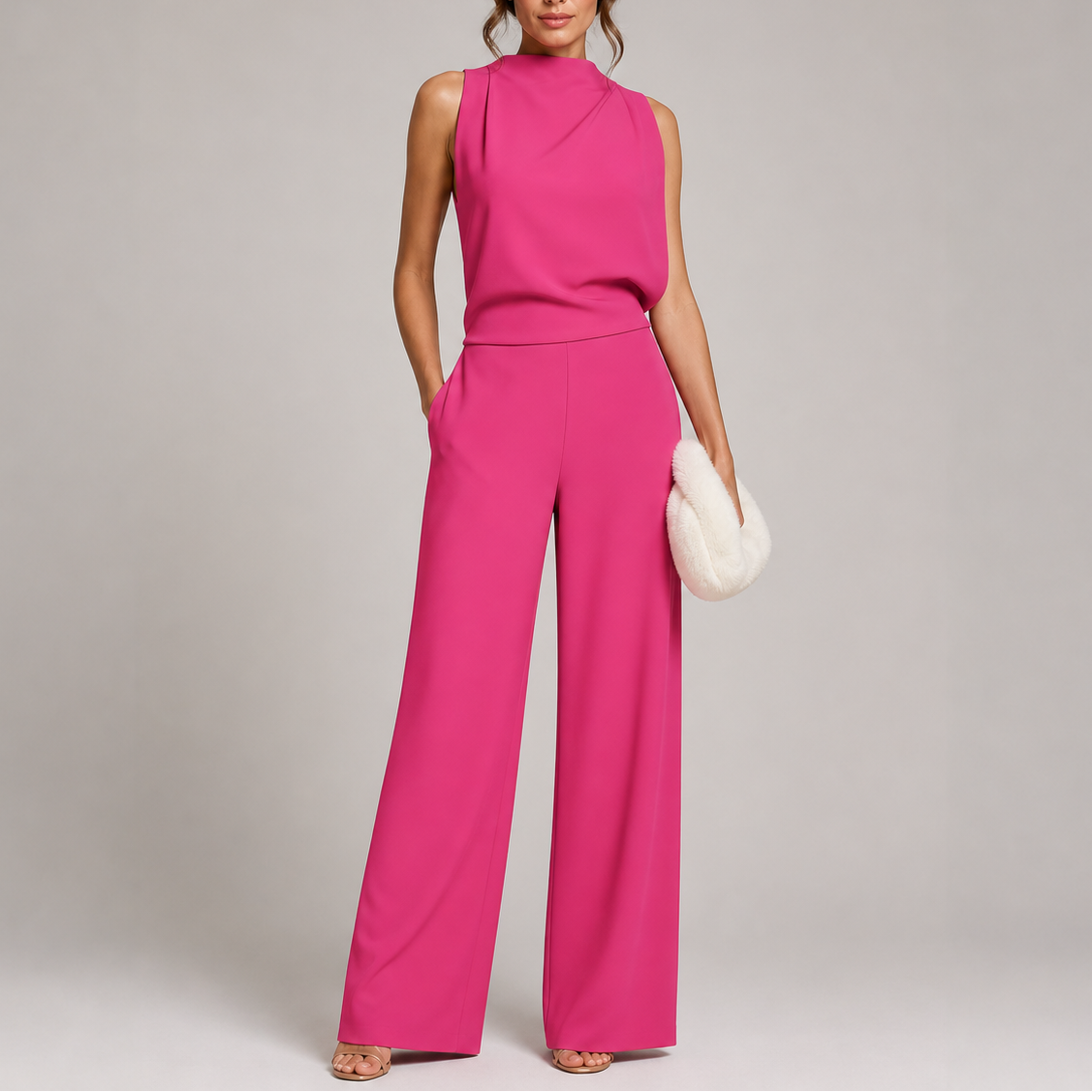 Vera | Sleeveless Jumpsuit with Wide Legs