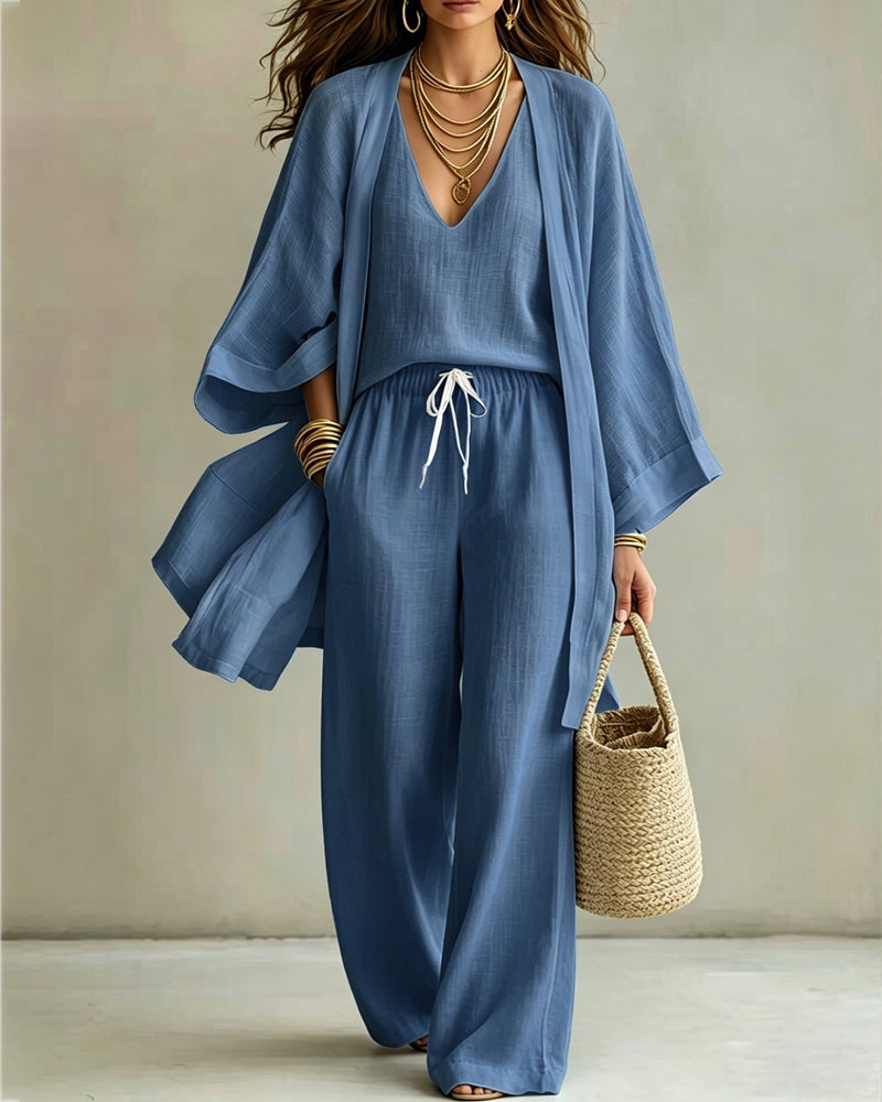 ISOLA | Linen Three-Piece Set