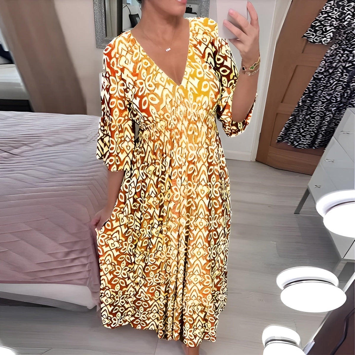 Rechelle | Breathable Floral Maxi Dress